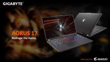 L'ordinateur Portable De Jeu Bestial Aorus 17x De Gigabyte Contient