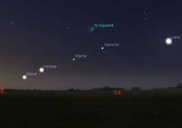 Demain à L'aube La Lune Rejoindra Le Rare Alignement Des