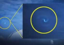 Un Mystérieux Vortex Rougeoyant Dans Le Ciel Hawaïen Ressemble à