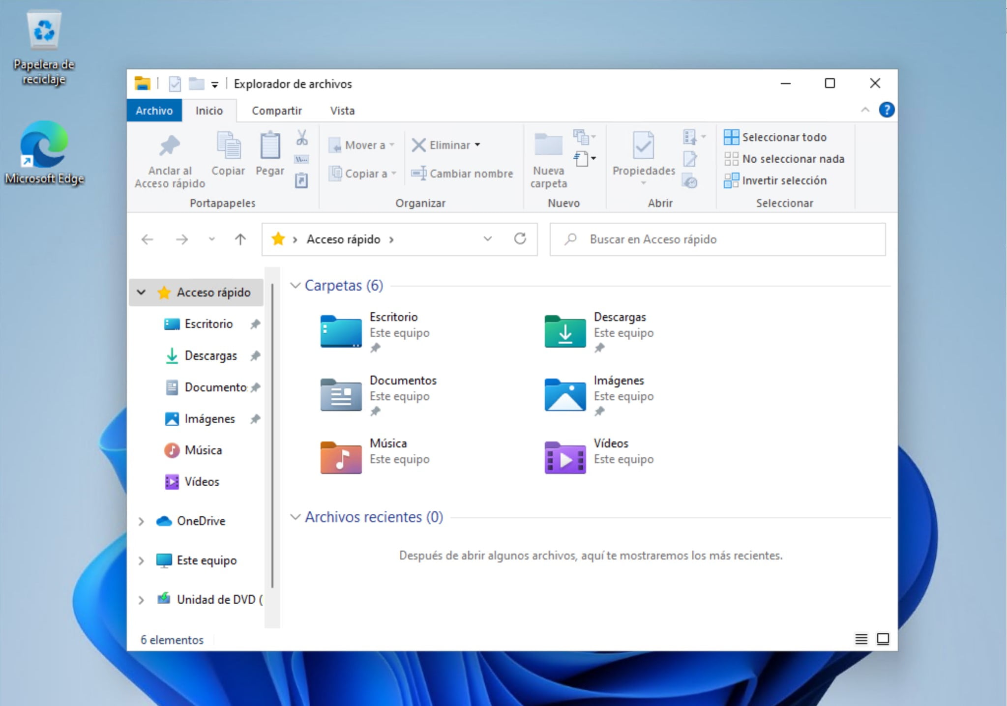 Interface du ruban dans la barre de commandes de l'Explorateur de fichiers de Windows 11
