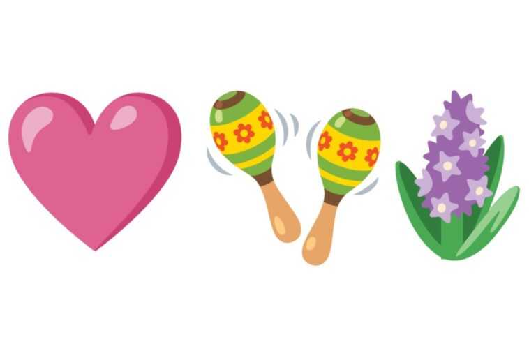 Coeur rose, maracas et jacinthe : voici les 21 nouveaux emojis qui arrivent en 2023 1 Coeur Rose, Maracas Et Jacinthe : Voici Les 21 Nouveaux