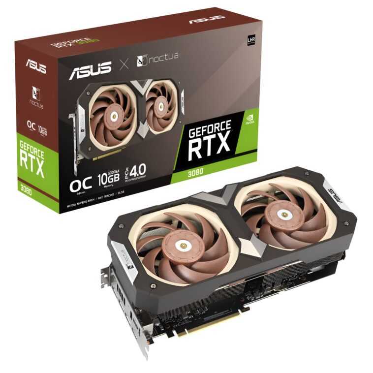 La carte graphique Asus GeForce RTX 3080 équipée de Noctua est officielle 1 La Carte Graphique Asus Geforce Rtx 3080 équipée De Noctua
