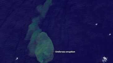 La Nasa Capture L'éruption Du "sharkano", Le Volcan Sous Marin Habité