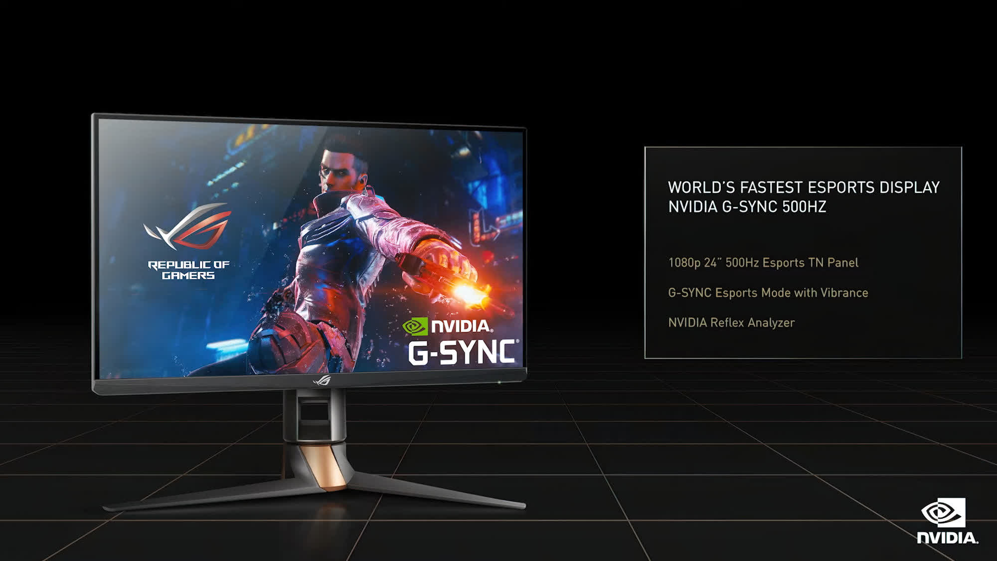 Nvidia devoile le moniteur de jeu Asus Rog Swift 500Hz