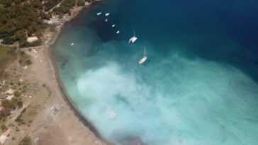 Parce Que L'eau Autour De L'île De Vulcano A Changé