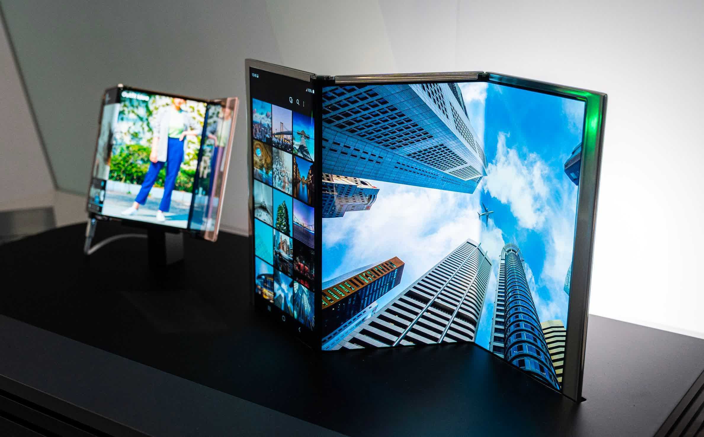 Samsung Et Lg Présentent Des écrans Oled Pliables Et Coulissants