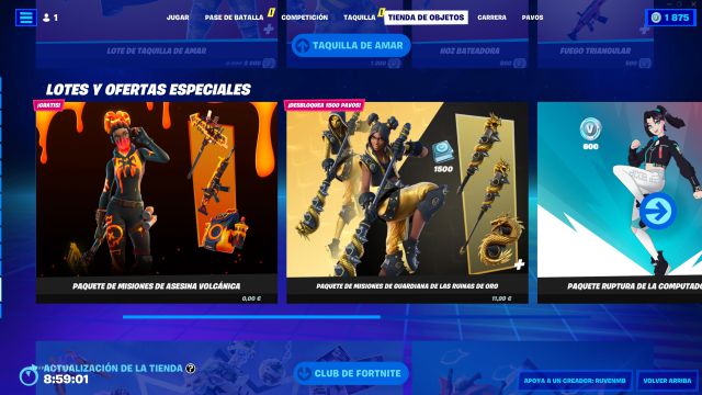 Skin gratuit dans Fortnite: comment obtenir le skin Tectonic Kompleja 2 skin fortnite gratuit kompleja tectonica pack défis missions assassin volcanique pc magasin de jeux épiques