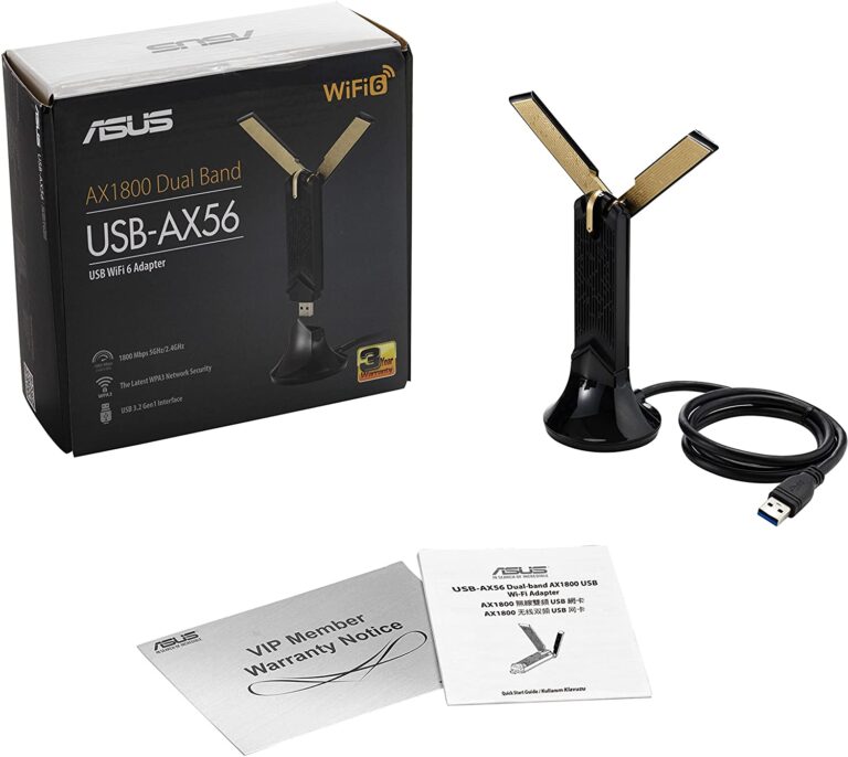 Rien de plus pratique : rééquipez le Wi-Fi 6 via une clé USB.  (Photo : Asus)
