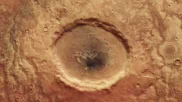 Un cratère géant en forme d'œil immortalisé sur Mars : il était autrefois entouré de rivières 7 Un Cratère Géant En Forme D'œil Immortalisé Sur Mars : Il