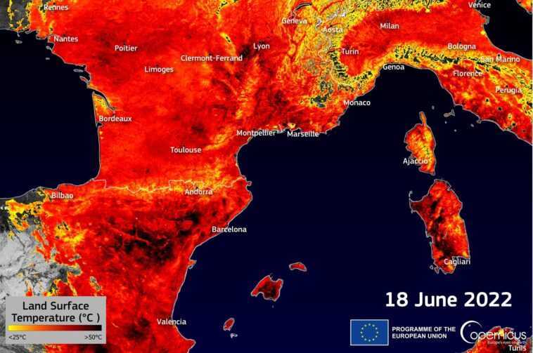 Ces images satellites montrent l'impact dévastateur du changement climatique sur l'Europe 1 Ces Images Satellites Montrent L'impact Dévastateur Du Changement Climatique Sur