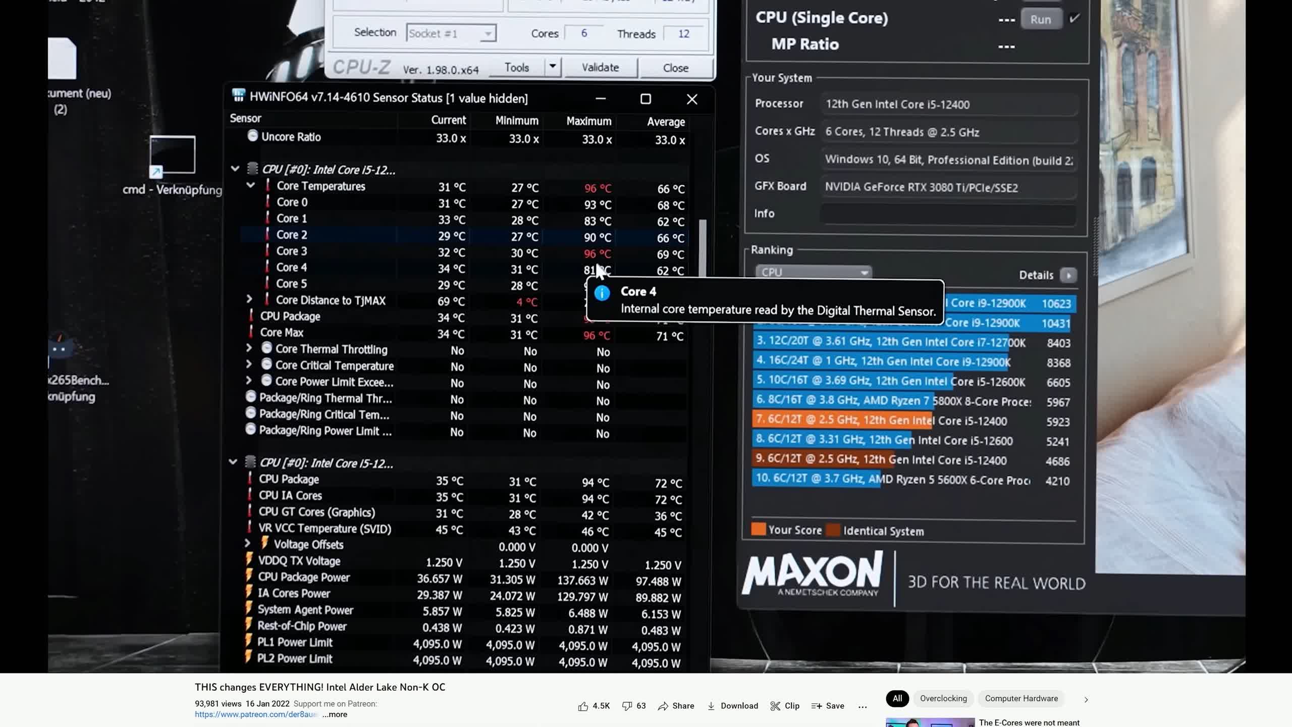 Overclocking des processeurs Intel non-K : Core i3-12100, i5-12400 et i7-12700 3 1655809755 327 Overclocking des processeurs Intel non K Core i3 12100 i5 12400 et i7 12700