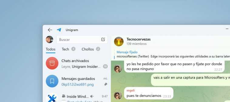 Unigram 8.8 est livré avec une refonte majeure pour Windows 11 1 Unigram 8.8 Est Livré Avec Une Refonte Majeure Pour Windows