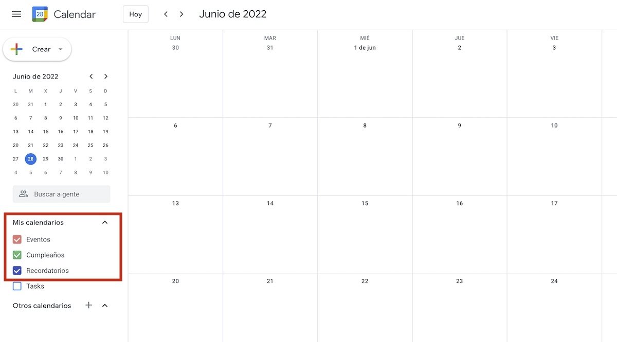 Voici comment imprimer un calendrier de Google Calendar 4 Capture d'écran des calendriers