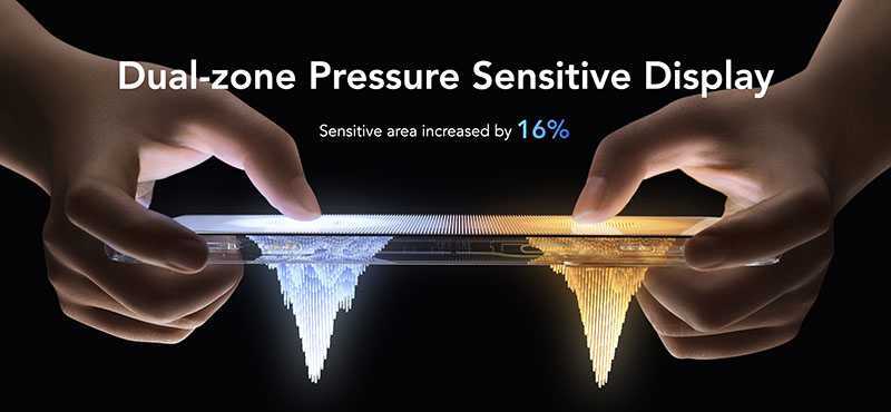 Black Shark 5 & 5 Pro: Les nouveaux smartphones Gaming enfin disponibles ! (caractéristiques) 5 Black Shark 5 & 5 Pro Dual Zone Pressure Sensitive