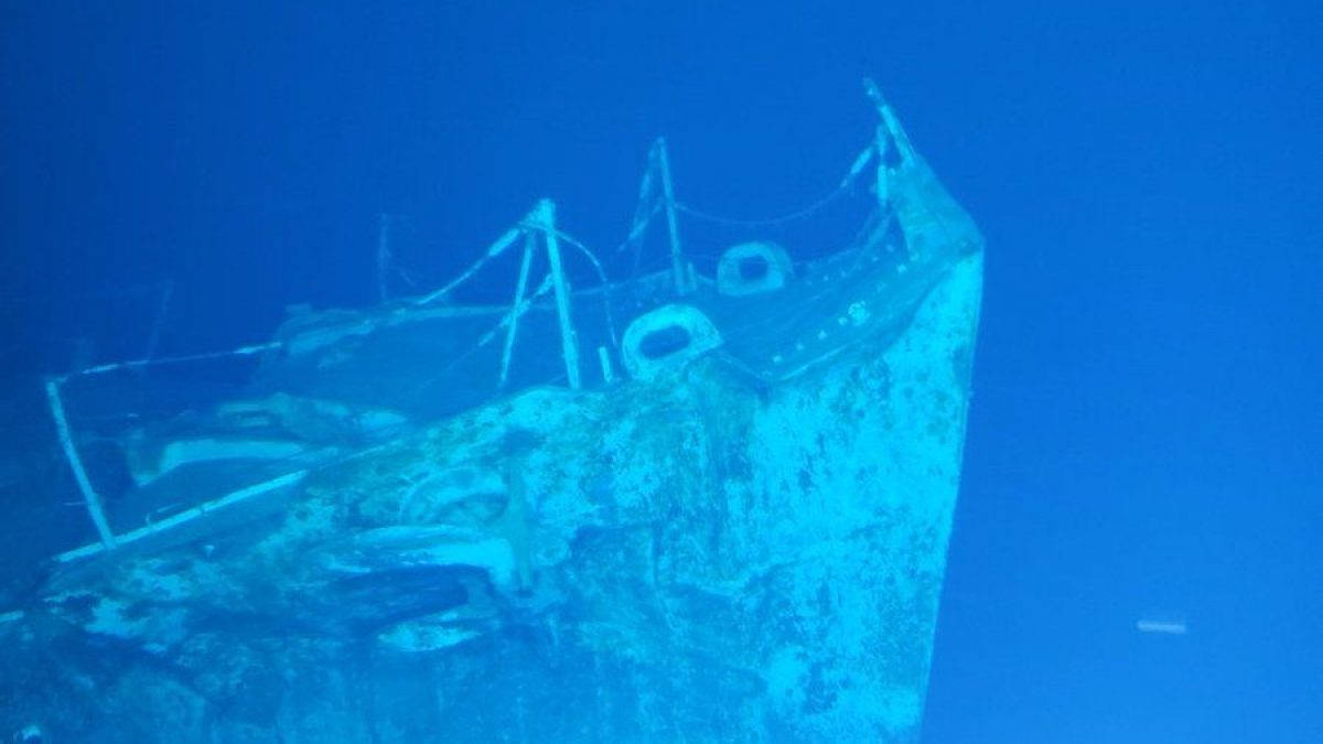 Ce navire est l'épave la plus profonde jamais découverte : elle est située à 7 000 mètres sous la mer 2 Crédit : Caladan Oceanic / Victor Bishop / Twitter