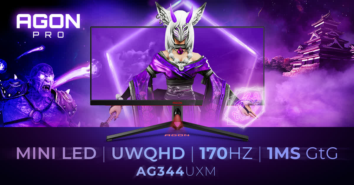 L'AOC Agon Pro AG344UXM est un moniteur mini LED 1440p de 32 pouces avec un taux de rafraîchissement de 170 Hz 2 LAOC Agon Pro AG344UXM est un mini moniteur LED 1440p