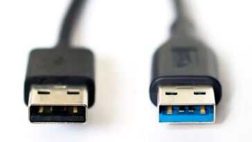 Usb Bleu Noir Blue Black