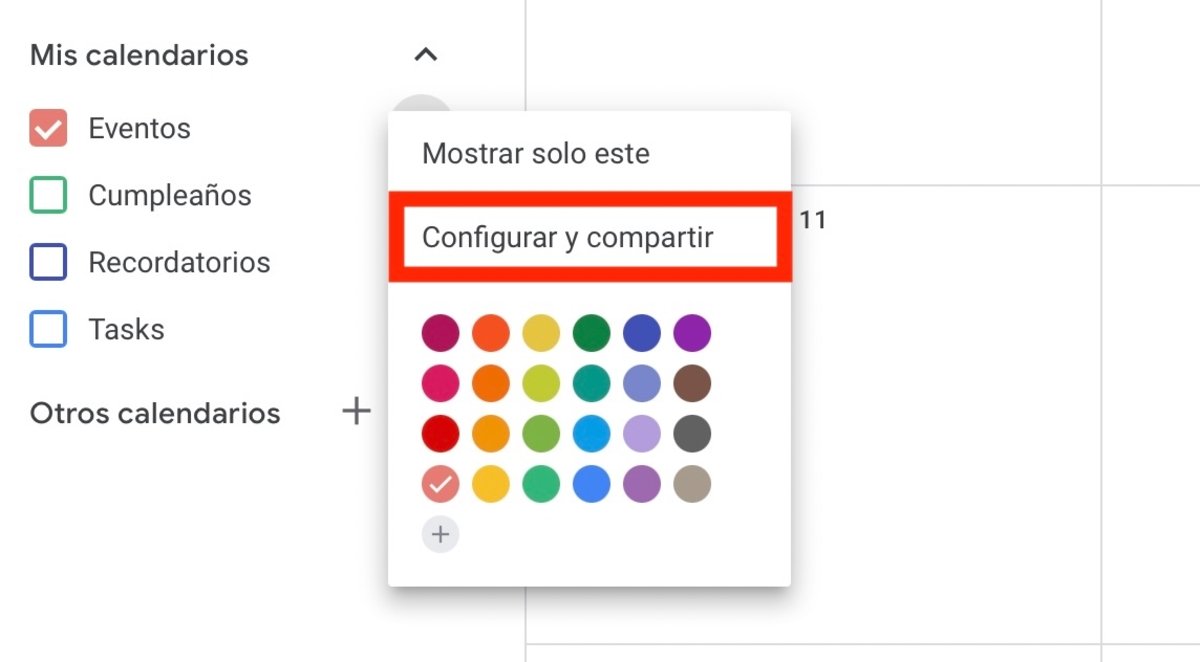 Comment partager un calendrier Google avec quelqu'un 4 Capture d'écran de configuration et de partage