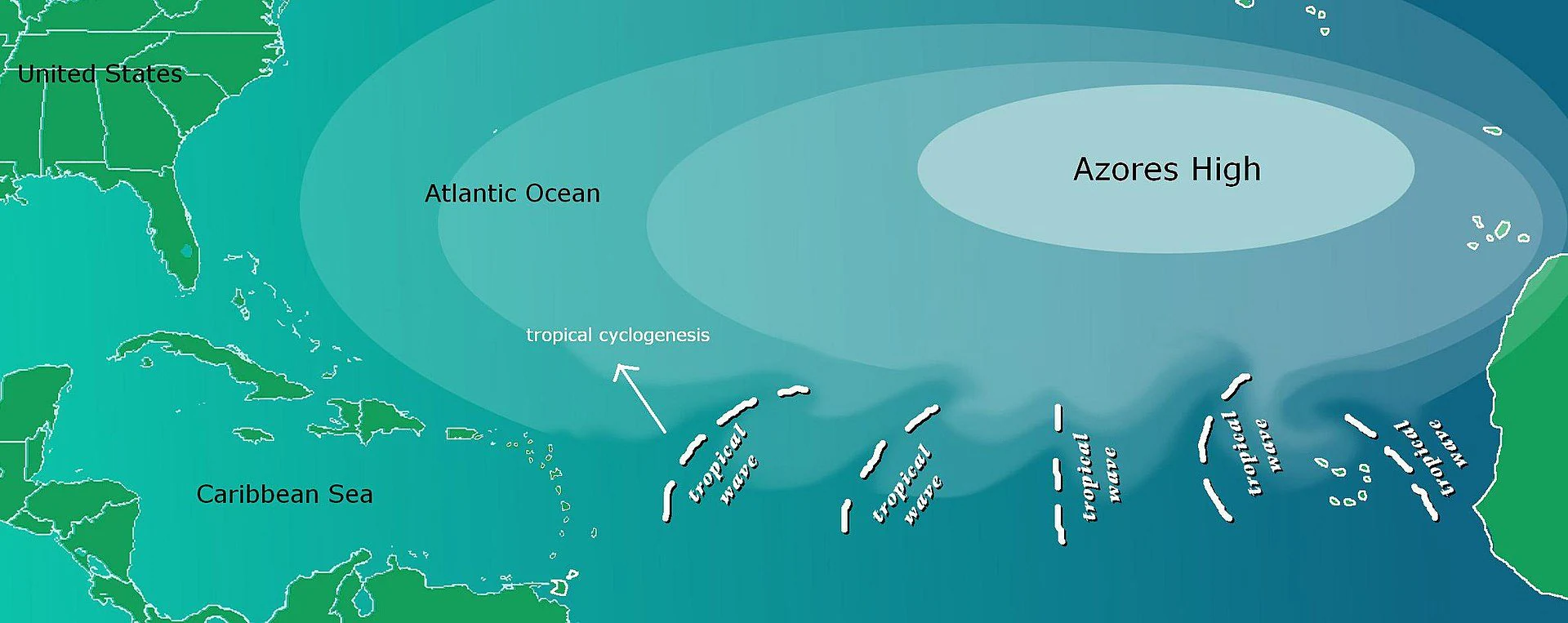 Qu'est-ce que l'anticyclone des Açores 3 Crédit : NOAA
