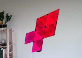 Pratique avec les lampes HomeKit modulaires Ultra Black Triangles en édition limitée de Nanoleaf