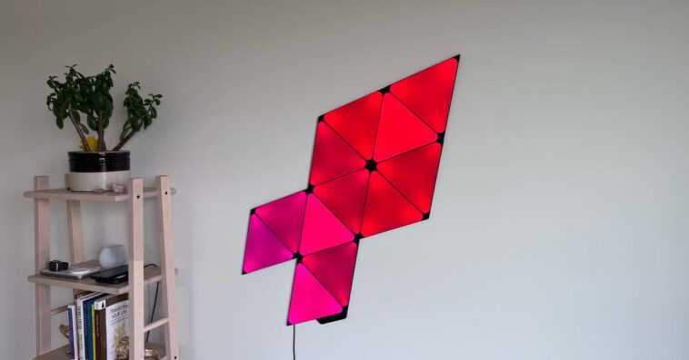 Pratique avec les lampes HomeKit modulaires Ultra Black Triangles en édition limitée de Nanoleaf 1 Pratique avec les lampes HomeKit modulaires Ultra Black Triangles en édition limitée de Nanoleaf