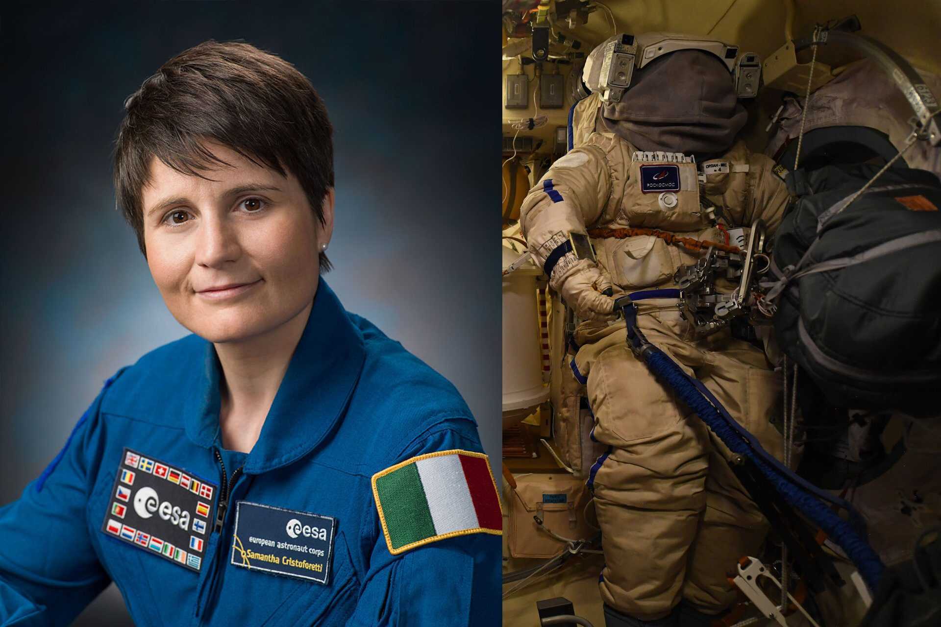 Cet Après Midi Première Sortie Dans L'espace Pour Samantha Cristoforetti :