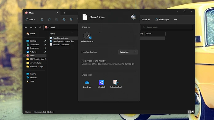 comment utiliser le partage à proximité sur windows 11