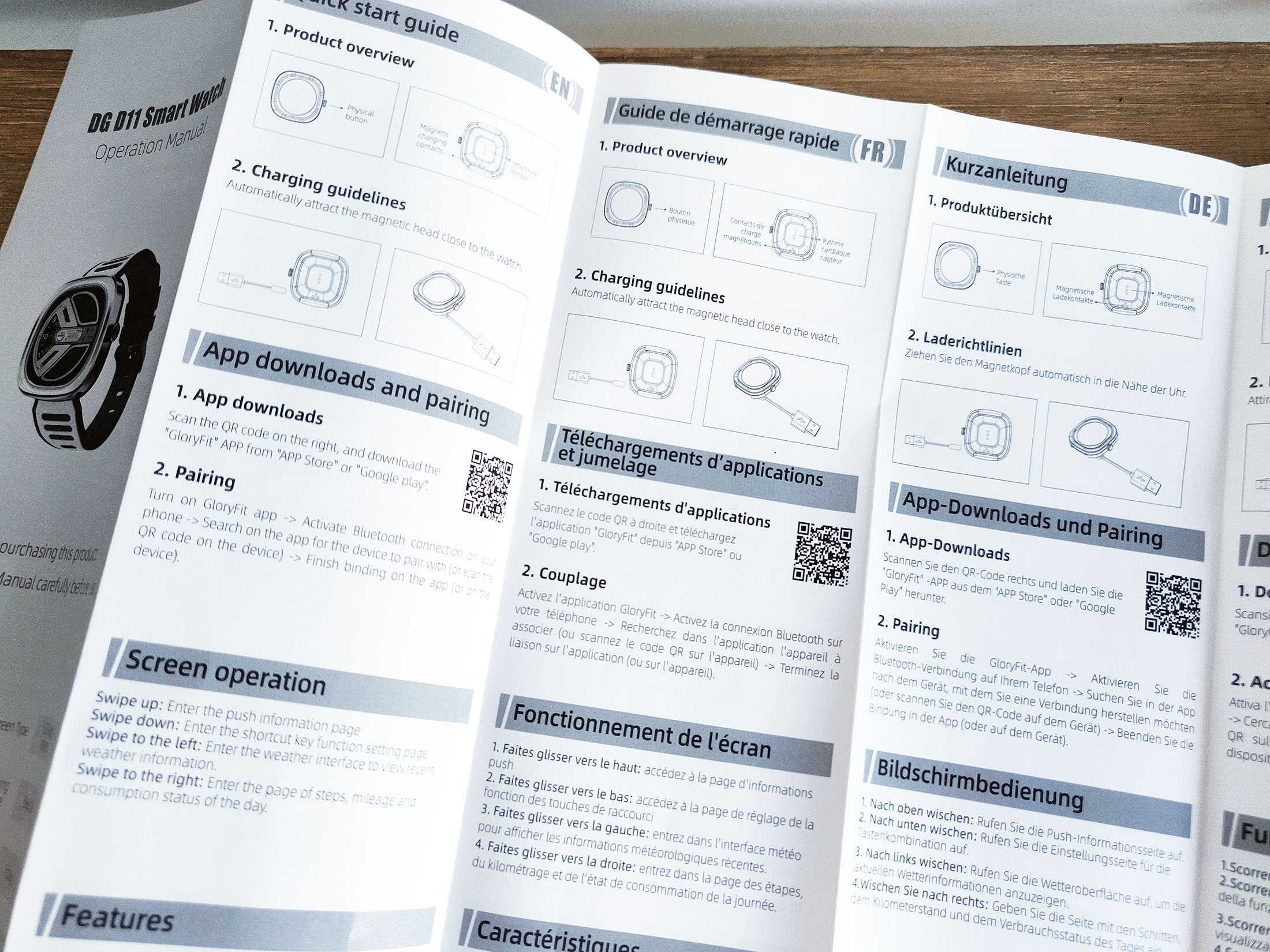 Doogee D11 en Test: La montre connectée sportive et Punk au prix tout doux 7 Doogee D11 Smartwatch Test Test Netcost Security Manual