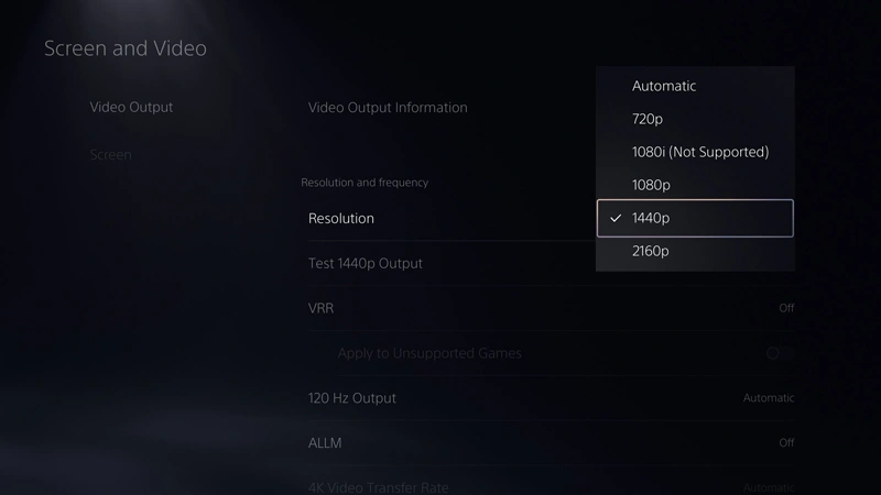 La mise à jour du logiciel PS5 Beta apporte des jeux 1440p, des listes de jeux et plus 2 Sortie vidéo 1440p ps5 bêta