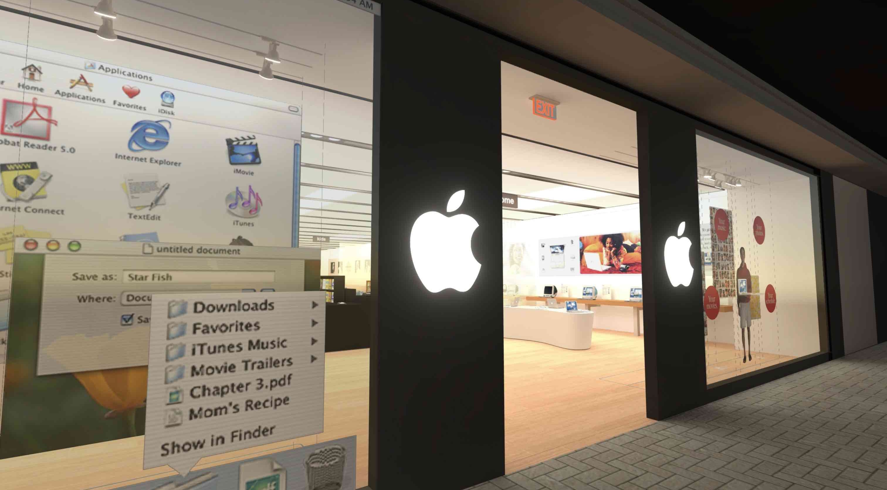 L'application Apple Store Time Machine vous transporte au jour de l'ouverture dans quatre lieux emblématiques avec des détails époustouflants Apple Store Machine à voyager dans le temps Tysons Corner