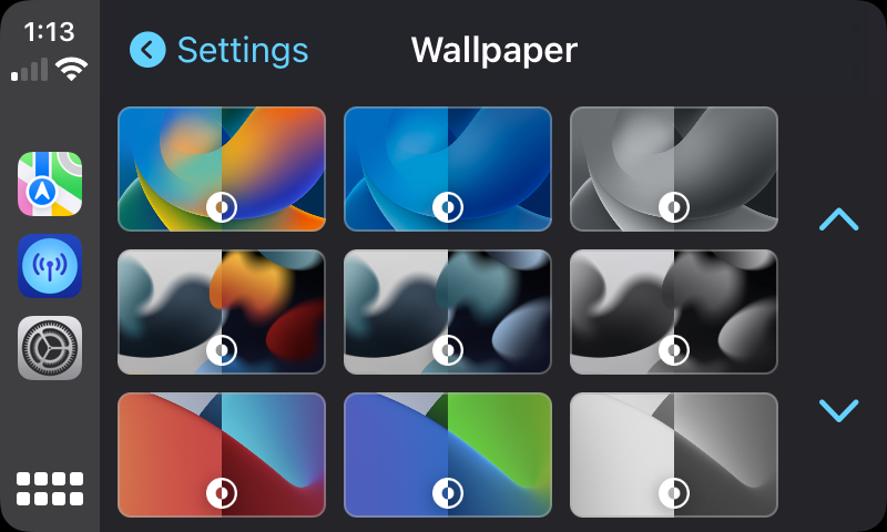 CarPlay wallpaper options expand in iOS 16 beta 4, download images here Les options de fond decran CarPlay se developpent dans iOS