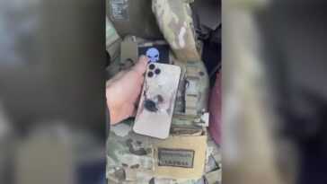 L'iPhone aurait arrêté une balle, sauvant la vie d'un soldat ukrainien 14 L'iPhone aurait arrêté une balle, sauvant la vie d'un soldat ukrainien