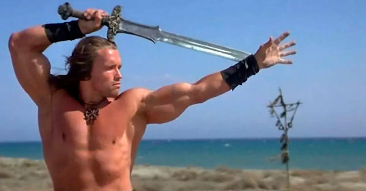 Conan et son épée.