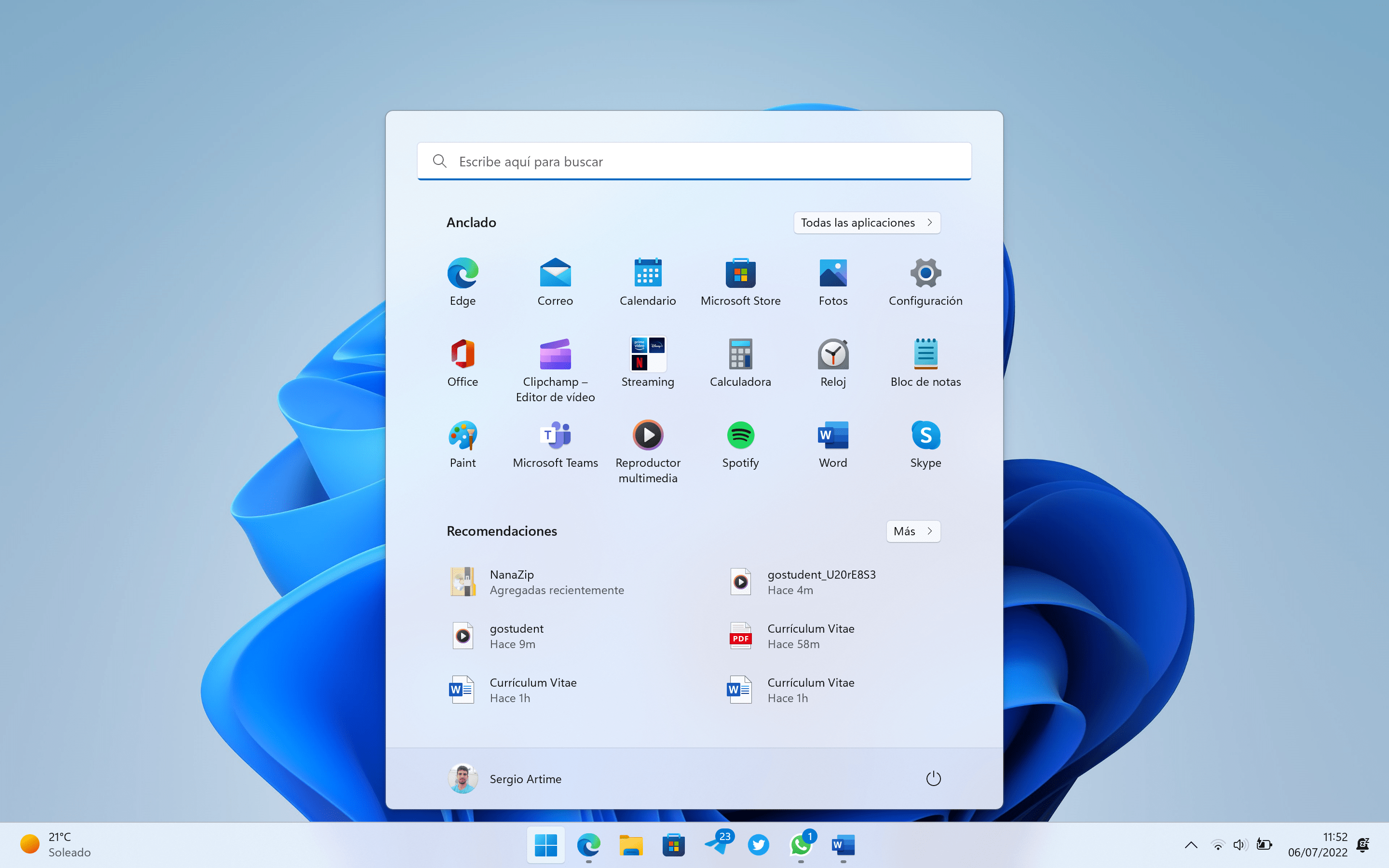 Windows 11 a un an : passé, présent et futur 2 Dossiers dans le menu Démarrer de Windows 11 22H2