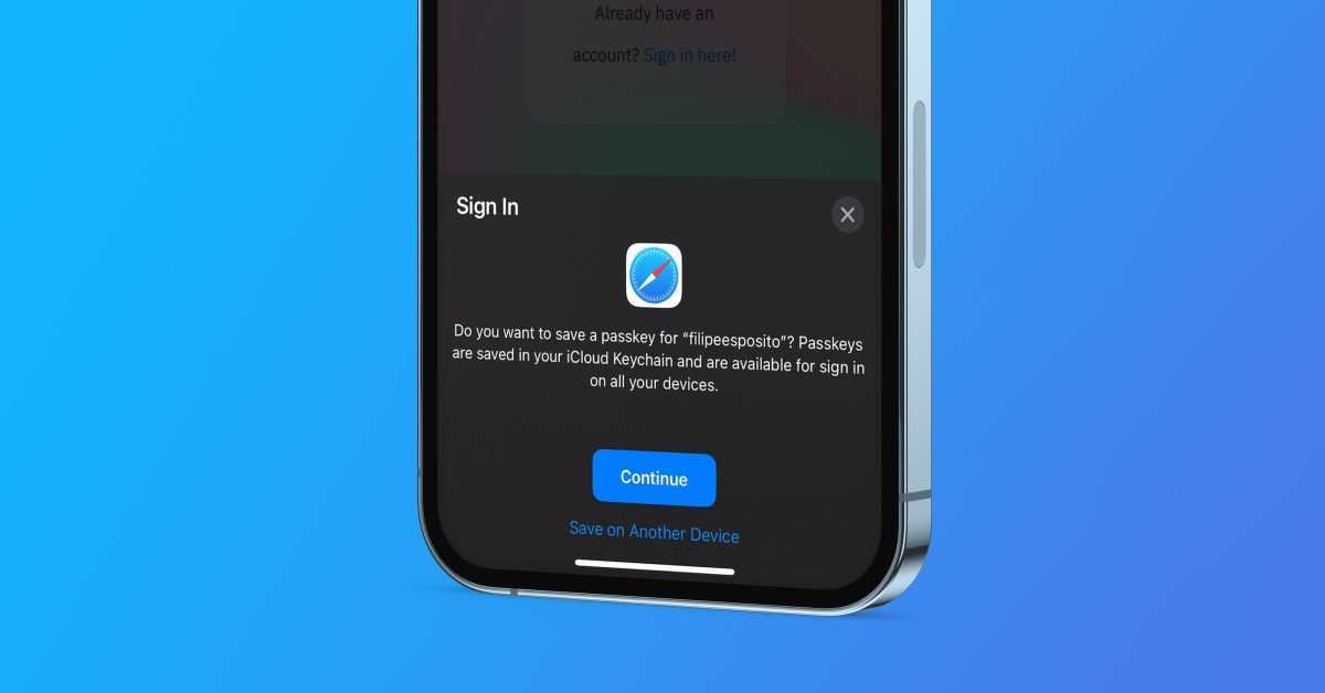 La pratique d'iOS 16 Passkeys montre comment fonctionnera l'avenir sans mot de passe
