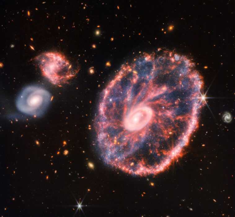 Le télescope spatial James Webb se concentre sur la galaxie Cartwheel 1 Le Télescope Spatial James Webb Se Concentre Sur La Galaxie