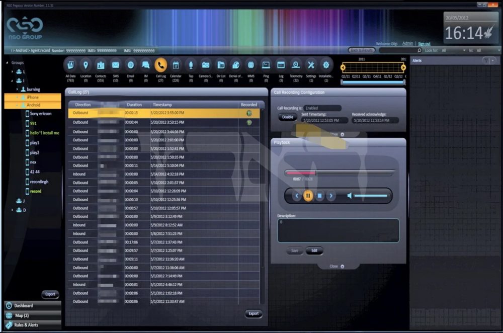Pegasus screenshots show how it could be used to secretly activate mic and camera 1659719715 460 Les captures decran de Pegasus montrent comment il pourrait etre