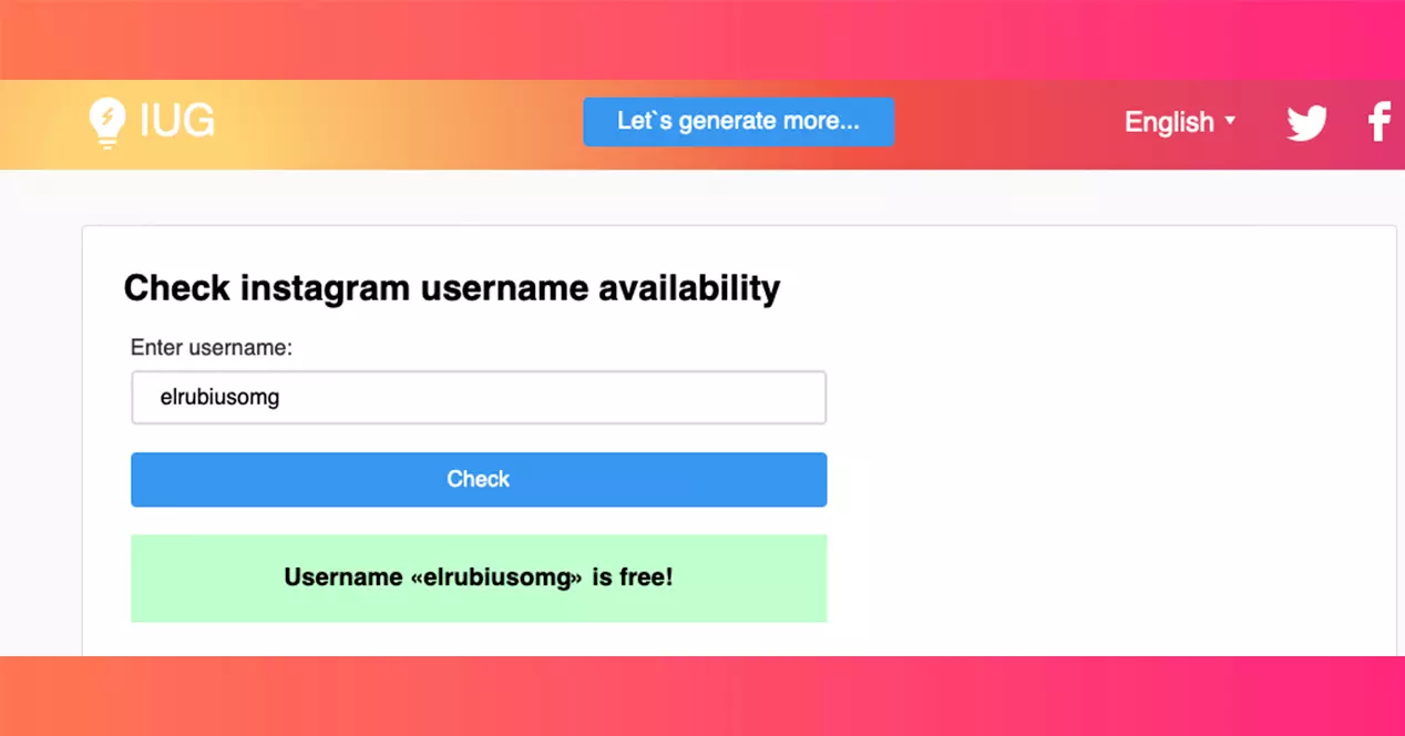Comment savoir si un utilisateur est disponible sur Instagram, Facebook… 4 nom d'utilisateur d'installation
