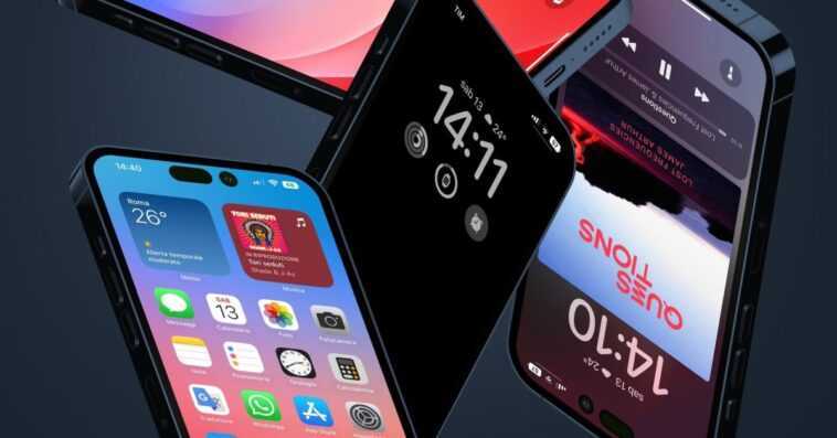 Concept : l'iPhone 14 Pro sous iOS 16 ressemblera probablement à ceci 1 Concept : l'iPhone 14 Pro sous iOS 16 ressemblera probablement à ceci