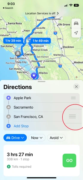 Comment utiliser le routage multi-arrêts dans Apple Maps ios 16