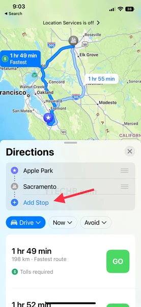 Comment utiliser le routage multi-arrêts dans Apple Maps ios 16