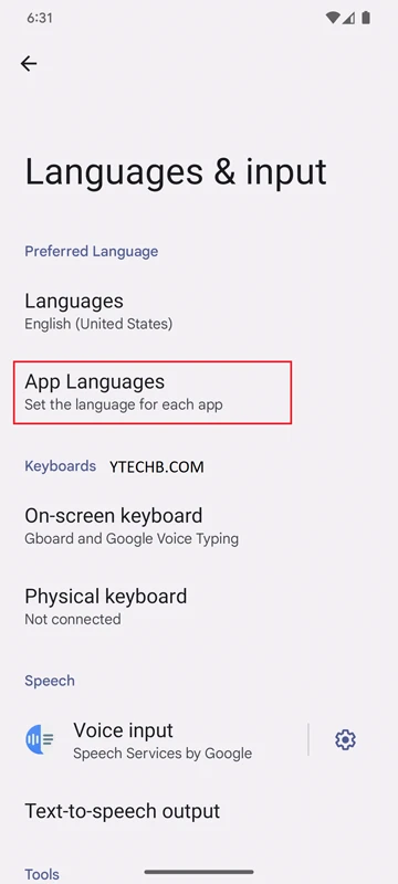 Comment changer les langues par application sur Android 13 4 changer les langues par application sur Android 13