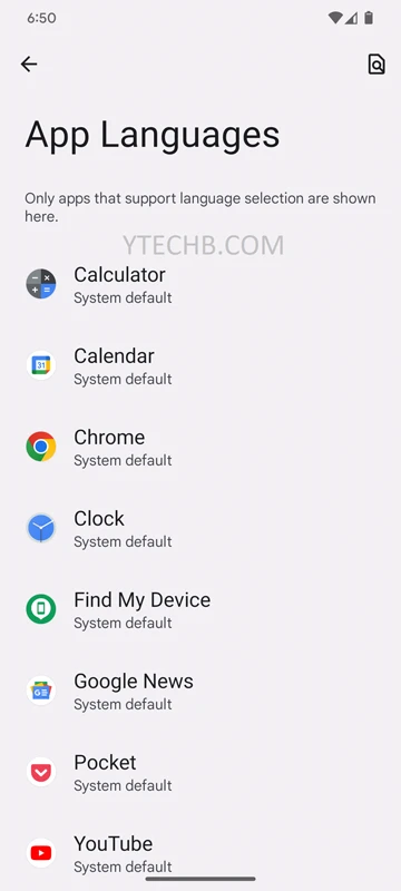 Comment changer les langues par application sur Android 13 6 changer les langues par application sur Android 13