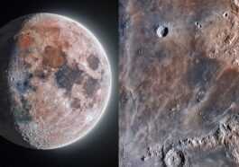 Photo De La Lune Aux Détails époustouflants Obtenue Par Deux