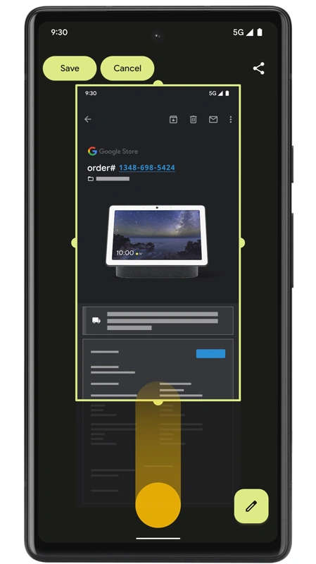 Prendre une longue capture d'écran sur Android 13