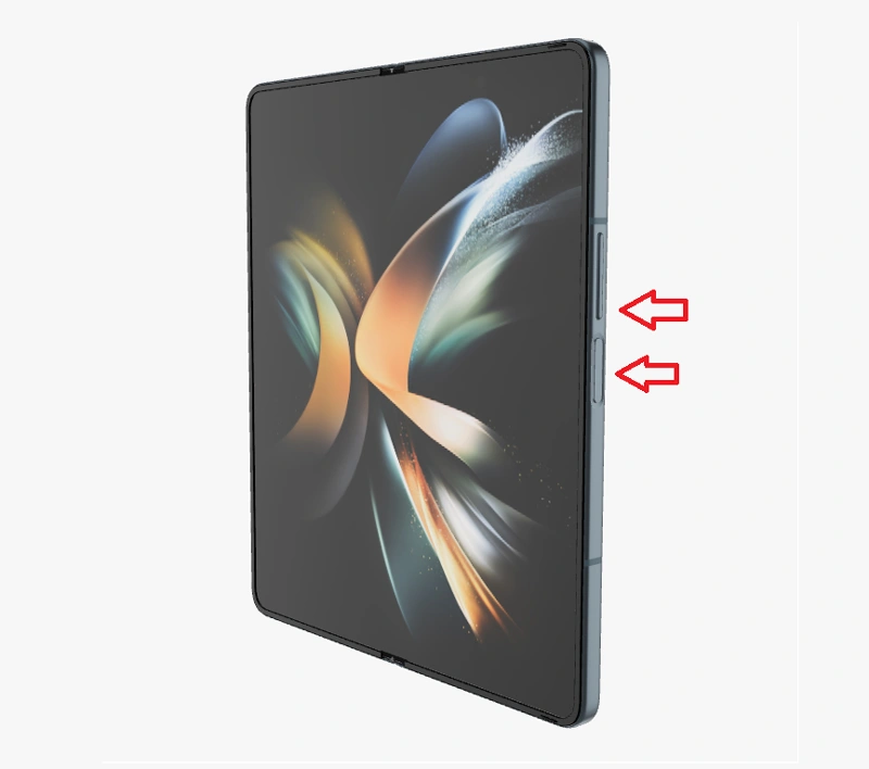 Comment faire une capture d'écran sur Samsung Galaxy Z Fold 4 (avec une longue capture d'écran) 2 Prendre une capture d'écran sur Galaxy Z Fold 4