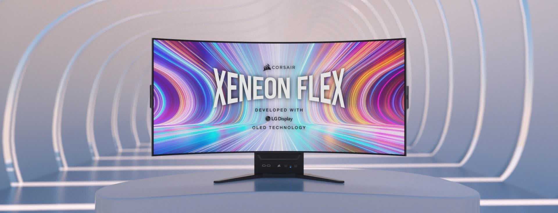 Corsair dévoile un moniteur de jeu OLED de 45 pouces qui peut se plier de plat à incurvé 2 Corsair devoile un moniteur de jeu OLED de 45 pouces