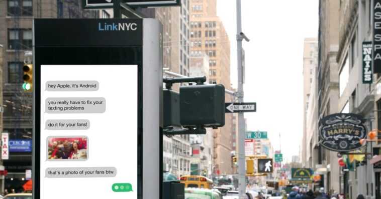Google Ad Blitz lance la campagne RCS "Get the Message" à New York 1 Google Ad Blitz lance la campagne RCS "Get the Message" à New York