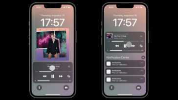 Le concept d'écran de verrouillage iOS 16 montre comment le lecteur de musique pourrait bien fonctionner avec les notifications