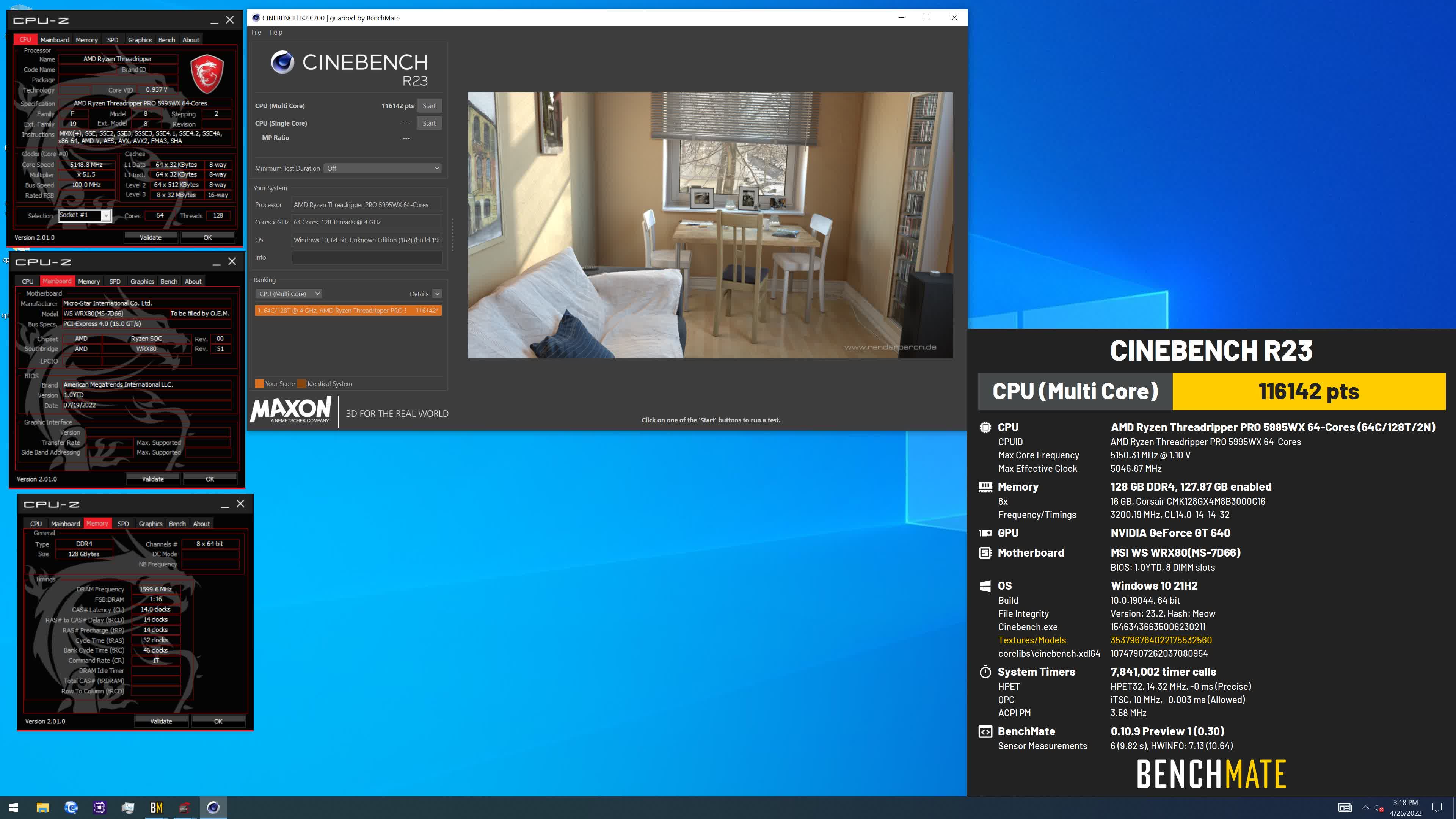 Le processeur Threadripper Pro 5995WX d'AMD est overclocké et établit un nouveau record du monde Cinebench 2 Le processeur Threadripper Pro 5995WX dAMD est overclocke et etablit